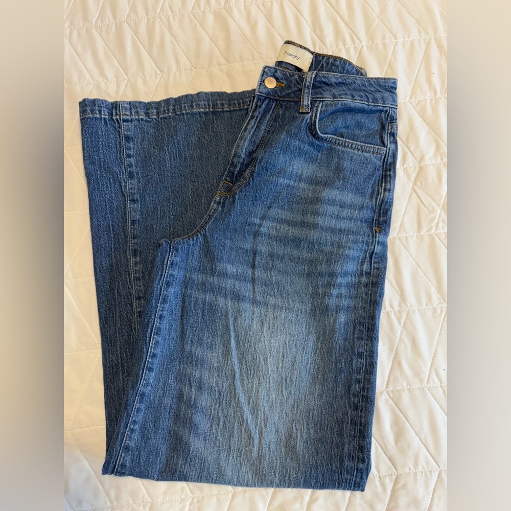 👖 TRIARCHY Ms. Fonda High-Rise Wide-Leg Jeans 
Size 25 - Picture 11 of 11